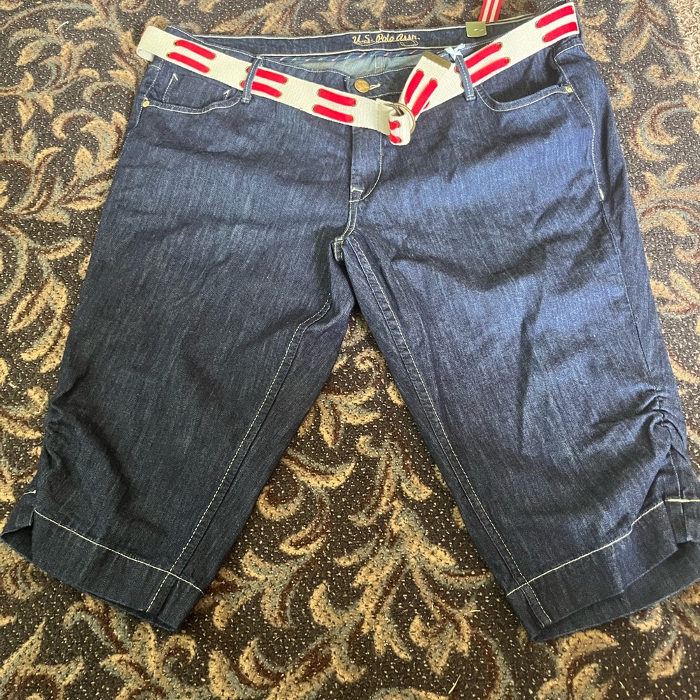 US Polo Assn - Women’s Plus Capri with belt